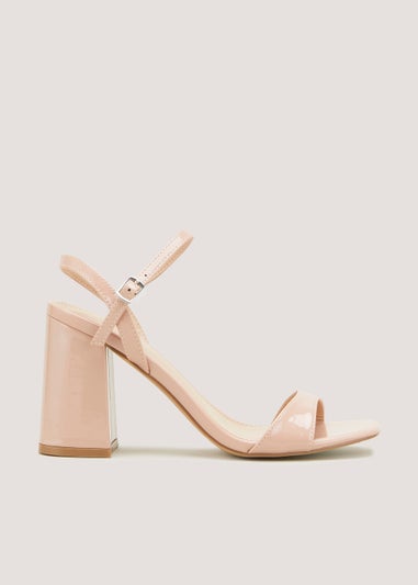 Nude Block Heels - Matalan