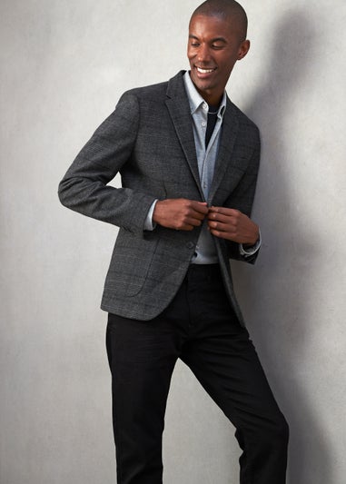 Taylor & Wright Grey Knitted Jersey Shirt