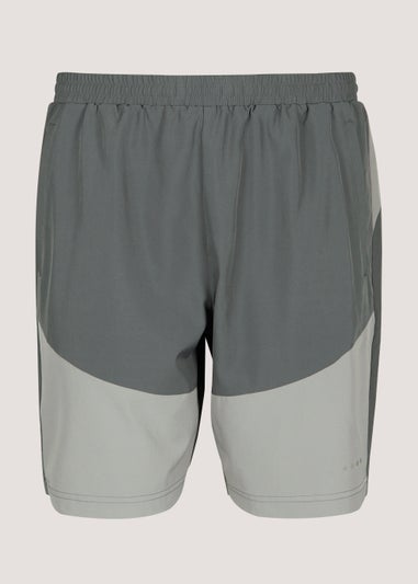 Souluxe Grey Panel Woven Sports Shorts