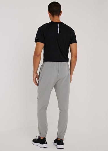 Souluxe Grey Panel Woven Sports Joggers