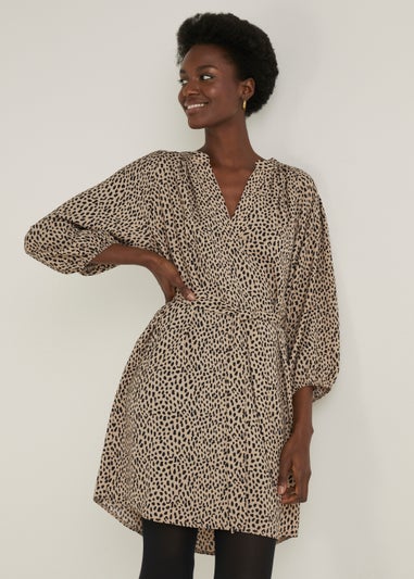 Stone Animal Print Dress
