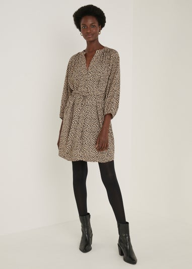 Stone Animal Print Dress