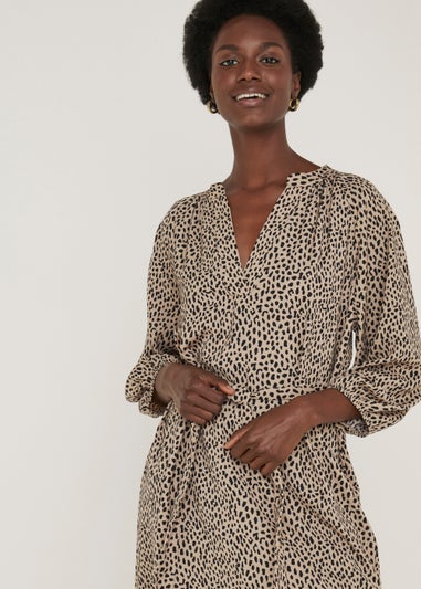 Stone Animal Print Dress