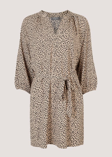 Stone Animal Print Dress