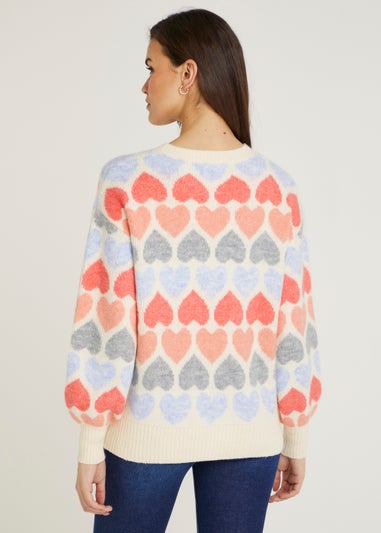 Multicoloured Heart Jumper