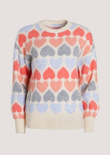 Multicoloured Heart Jumper