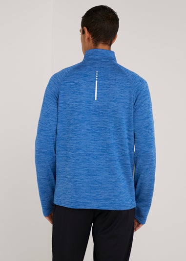 Souluxe Cobalt Blue Half Zip Sports Fleece