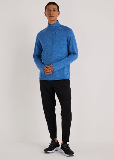 Souluxe Cobalt Blue Half Zip Sports Fleece