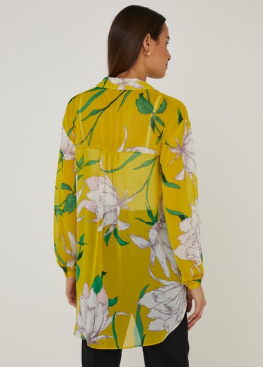 Et Vous Yellow Flower Blouse