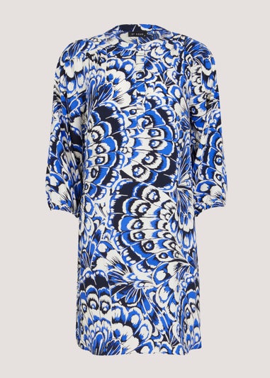 Et Vous Blue Print Tunic Dress