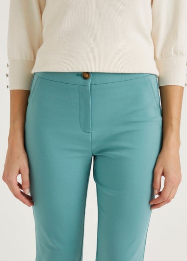 Et Vous Turquoise Capri Trousers