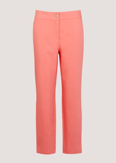 Green Wide Leg Cropped Trousers - Matalan