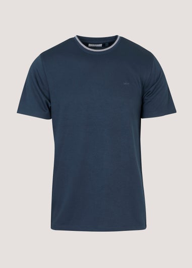 Navy Tipped Modal T-Shirt