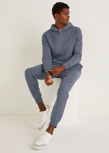Blue Slim Fit Cuffed Joggers