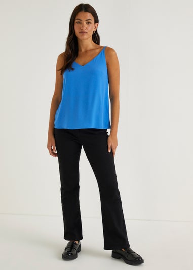 Blue Double Strap Cami Top