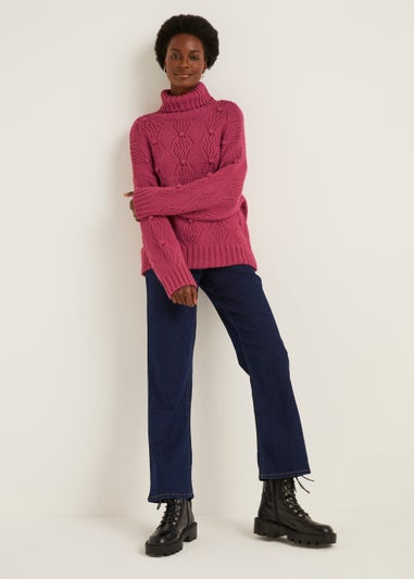 Pink Diamond Pointelle Jumper