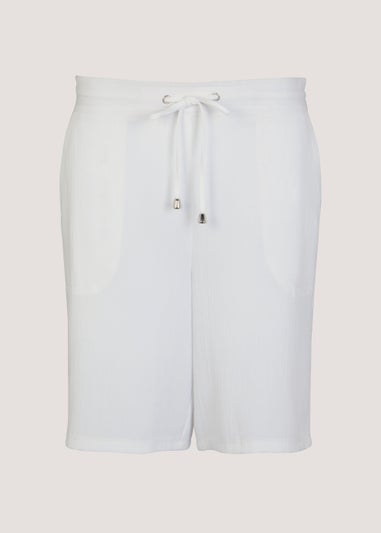 White Tie Waisted Shorts