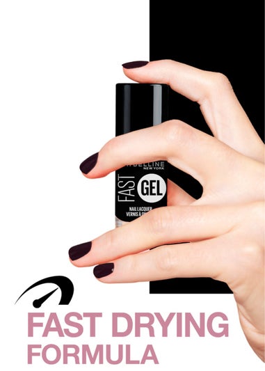 Maybelline Fast Gel Nail Varnish - Blackout (7ml)