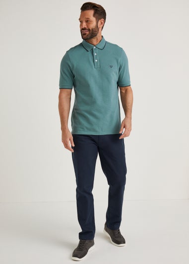 Lincoln Green Textured Polo Shirt