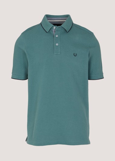 Lincoln Green Textured Polo Shirt