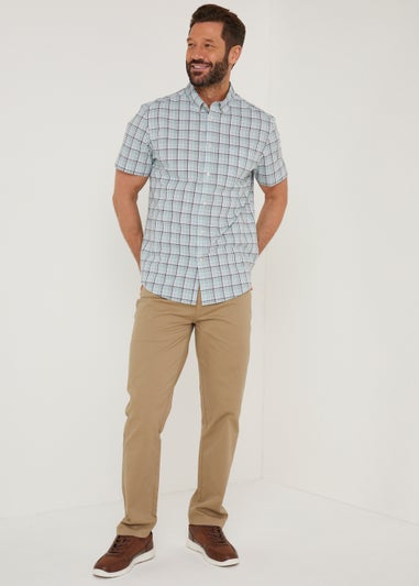 Lincoln Green Check Short Sleeve Shirt