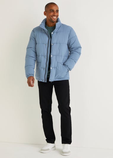 Blue Short Padded Jacket