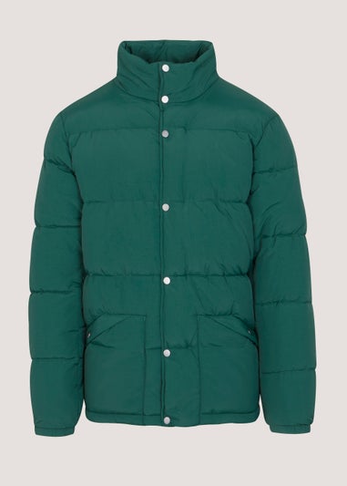 Green Short Padded Coat