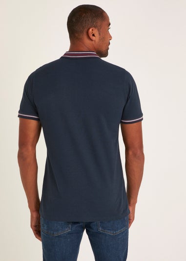 Navy Tipped Polo Shirt