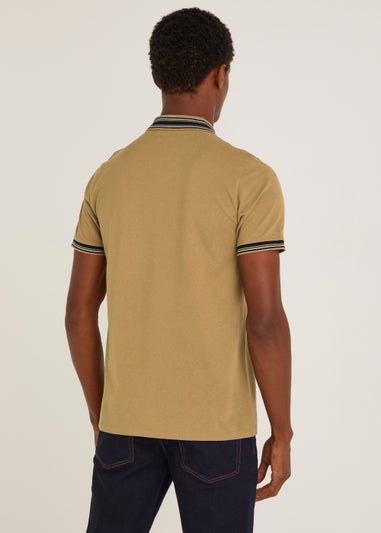 Mustard Tipped Polo Shirt