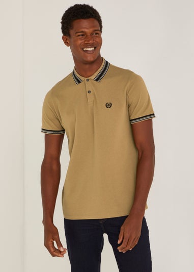 Mustard Tipped Polo Shirt
