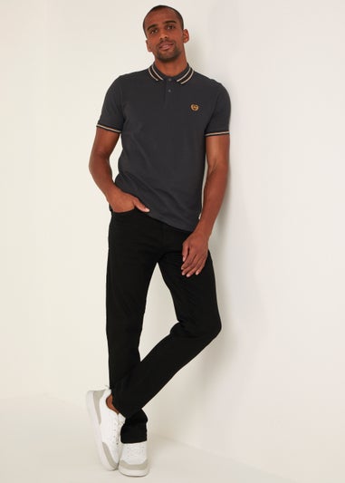 Black Tipped Polo Shirt