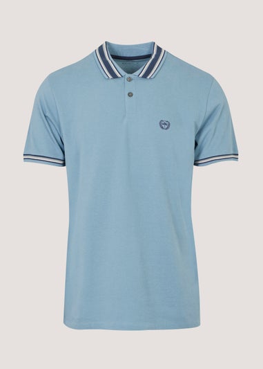 Blue Tipped Polo Shirt