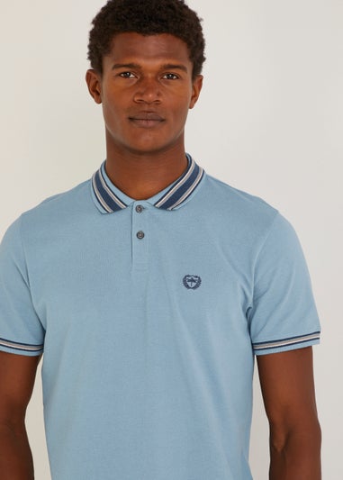 Blue Tipped Polo Shirt