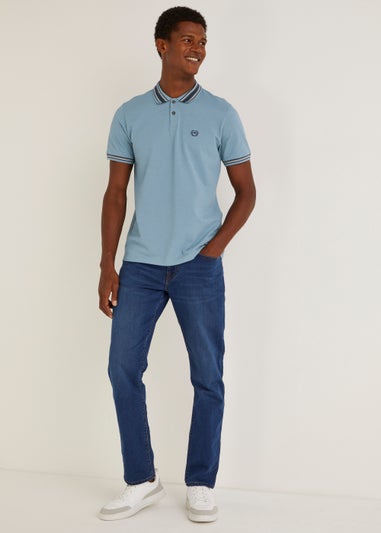 Blue Tipped Polo Shirt