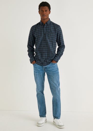 Navy Check Shirt