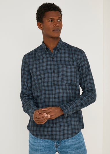 Navy Check Shirt