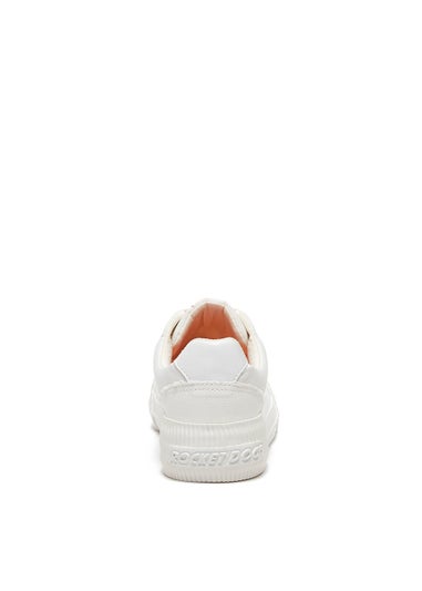 Rocket Dog Cherry White Canvas Trainers