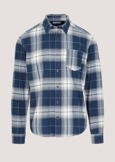 Blue Check Flannel Shirt