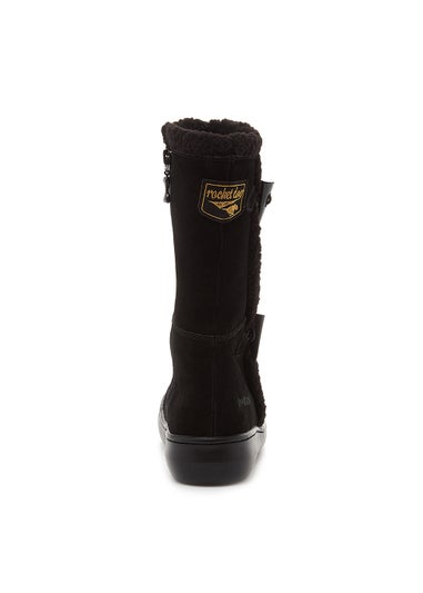 Rocket Dog Slope Black Suede Boots