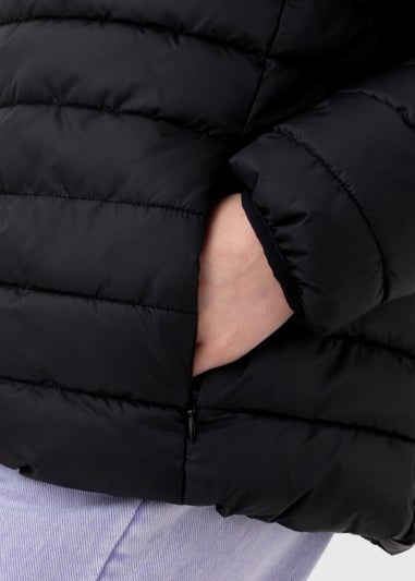 Kids HYPE. Black Lightweight Puffer Jacket