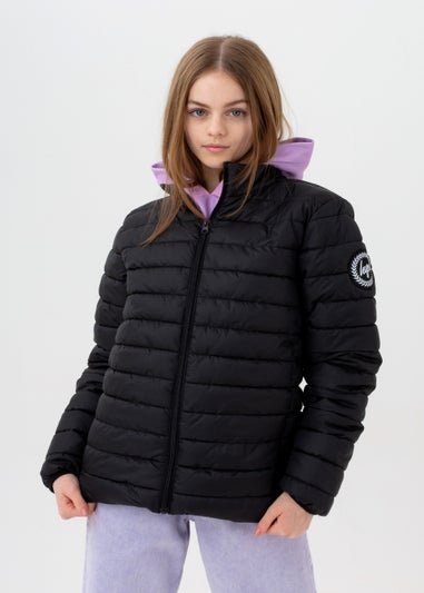 Kids HYPE. Black Lightweight Puffer Jacket