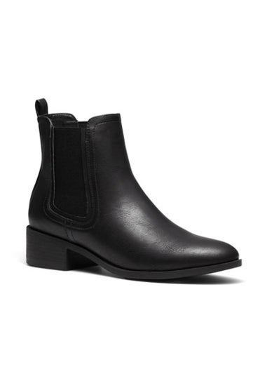 NOVO Black Wide Fit Destined Ankle Boots