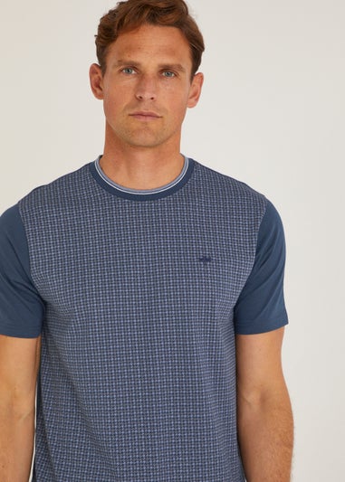 Blue Houndstooth Smart T-Shirt