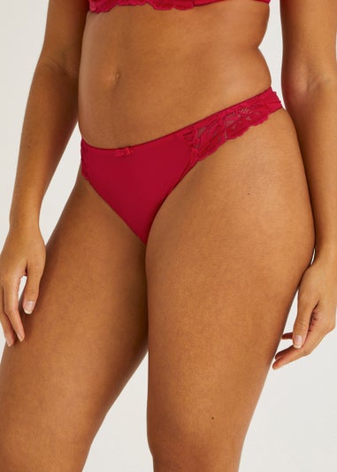 Red Lace Thong