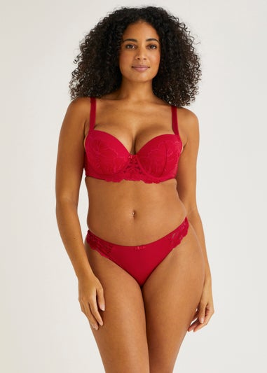 Red Lace Thong