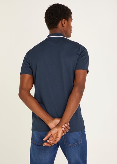 Navy Modal Polo Shirt