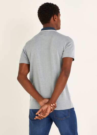 Grey Modal Polo Shirt