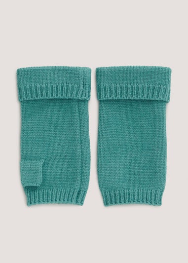 Green Fingerless Gloves