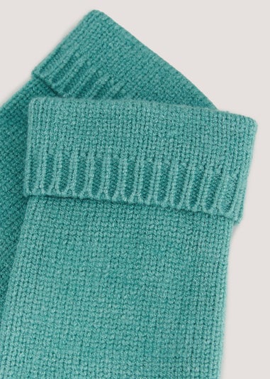 Green Fingerless Gloves