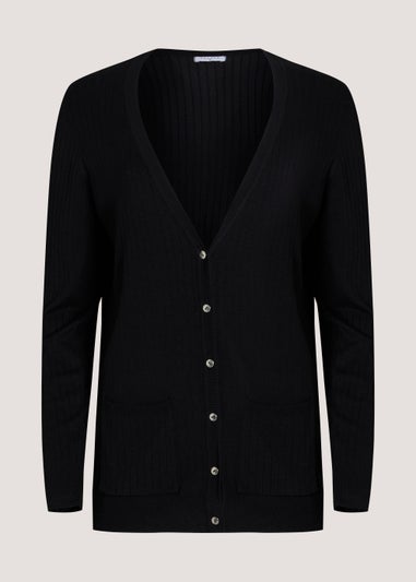 Black Button Cardigan